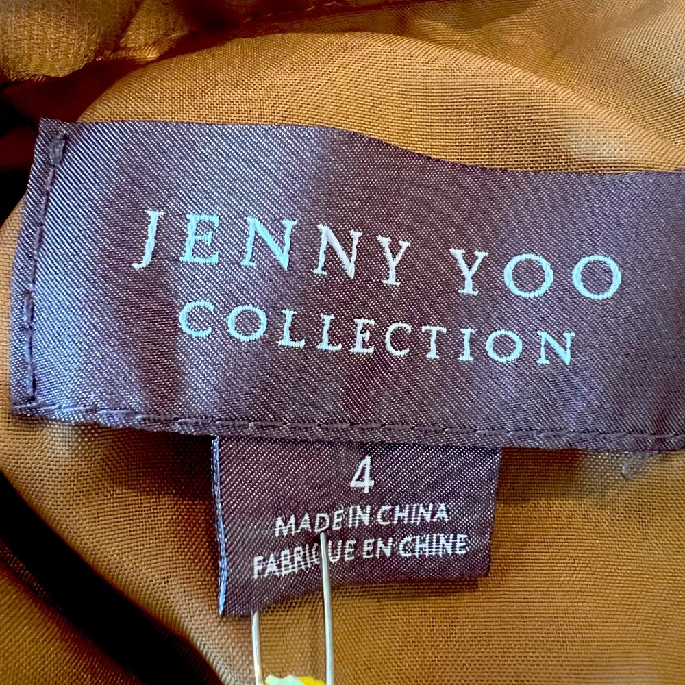Jenny Yoo Hampton Luxe Long chiffon evening. skirt. Pretty gold color. S… - Picture 2 of 3